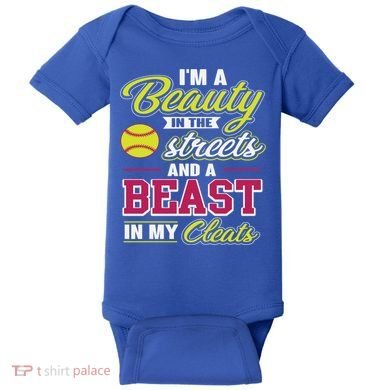 Cute Softball Gift For Softball Players Baby Bodysuit