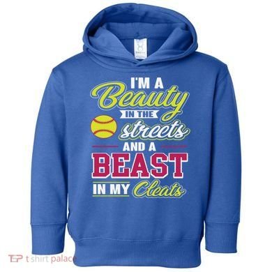 Cute Softball Gift For Softball Players Toddler Hoodie