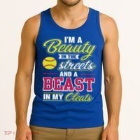 Cute Softball Gift For Softball Players Tank Top thumb 3