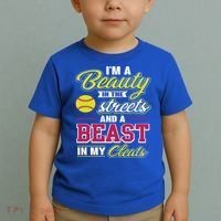 Cute Softball Gift For Softball Players Toddler T-Shirt thumb 2