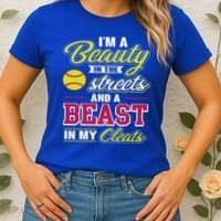 Cute Softball Gift For Softball Players Women's T-Shirt thumb 2