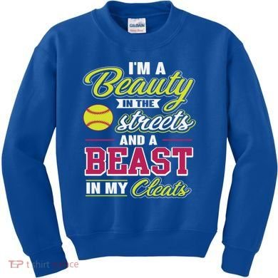 Cute Softball Gift For Softball Players Kids Sweatshirt