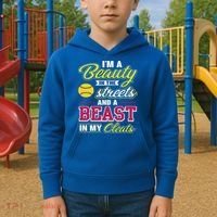 Cute Softball Gift For Softball Players Kids Hoodie thumb 2