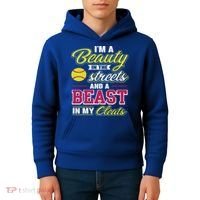 Cute Softball Gift For Softball Players Kids Hoodie thumb 4