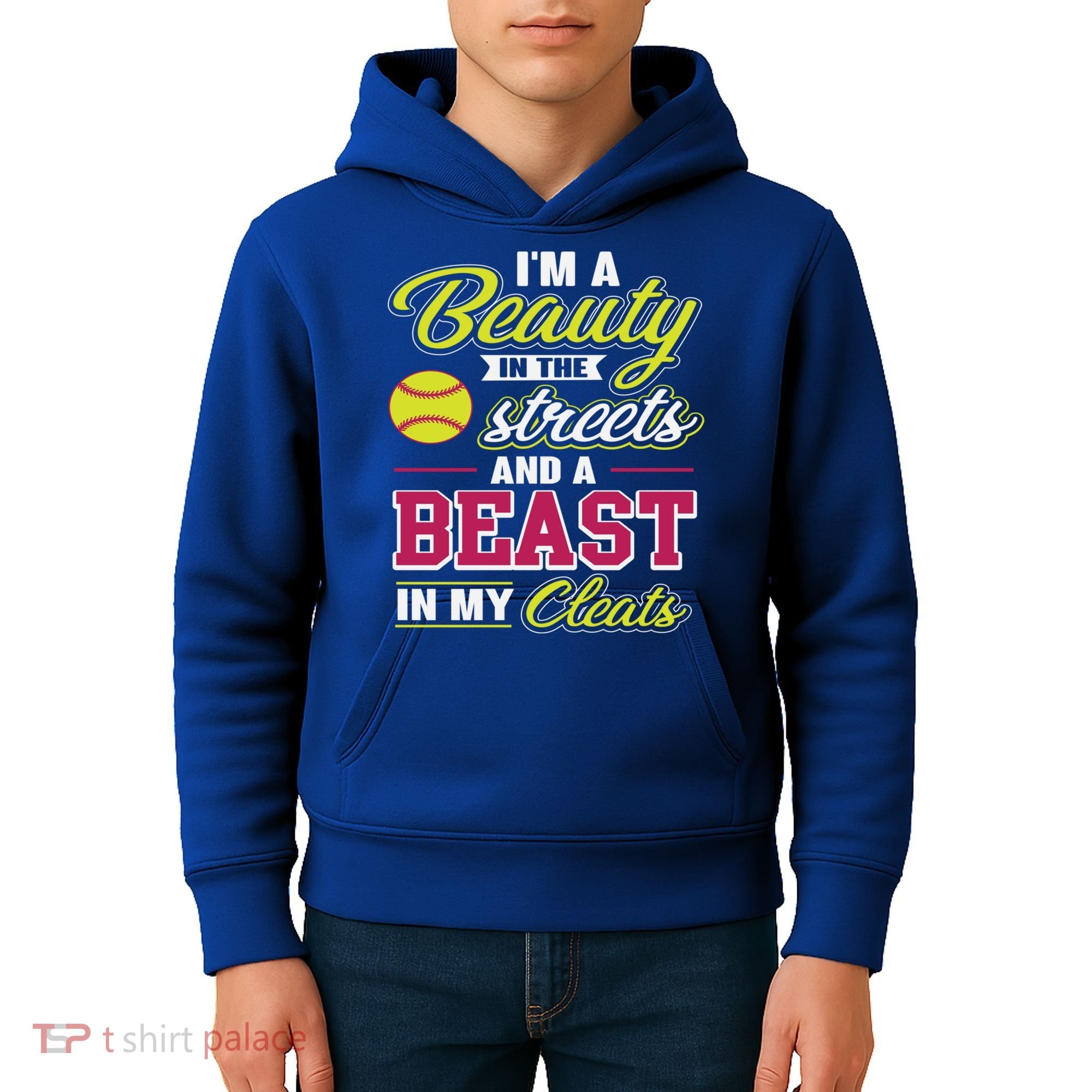 Cute Softball Gift For Softball Players Kids Hoodie