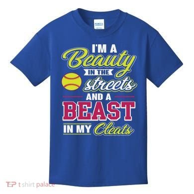 Cute Softball Gift For Softball Players Kids T-Shirt