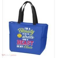 Cute Softball Gift For Softball Players Tote Bag thumb 3