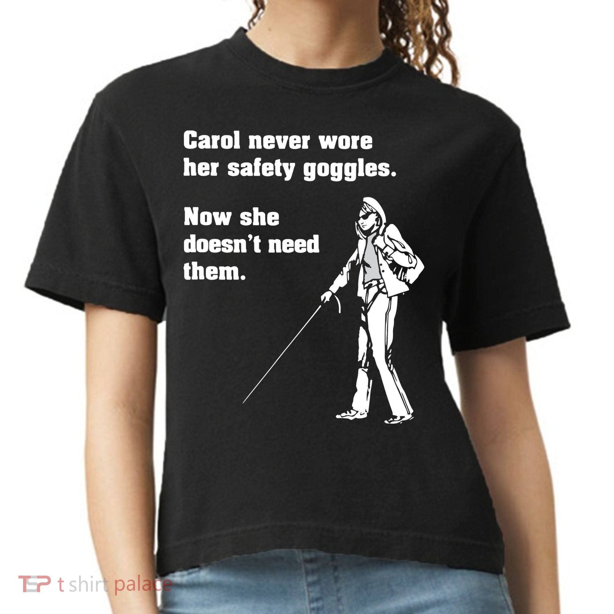 Carol Safety Goggles Funny Science Chemistry Comfort Colors Boxy T-Shirt