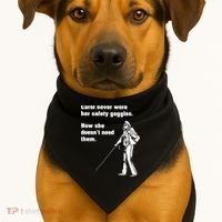 Carol Safety Goggles Funny Science Chemistry USA-Made Doggie Bandana thumb 1