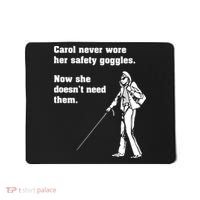 Carol Safety Goggles Funny Science Chemistry Mousepad thumb 0