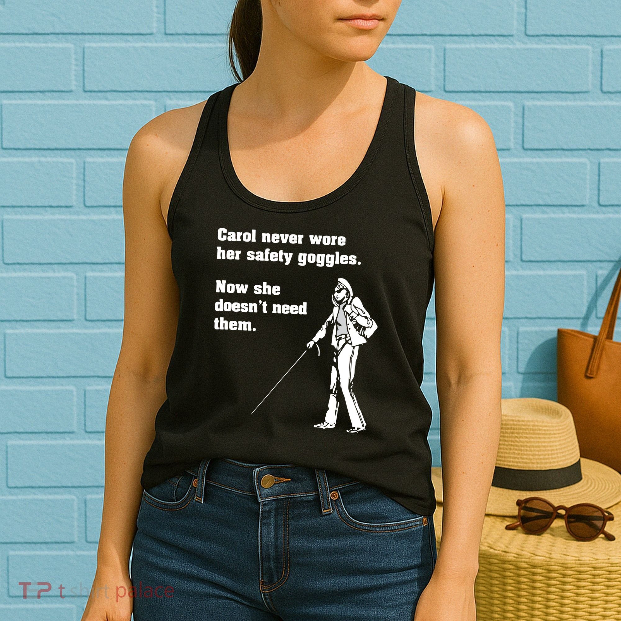 Carol Safety Goggles Funny Science Chemistry Women's Tank Top