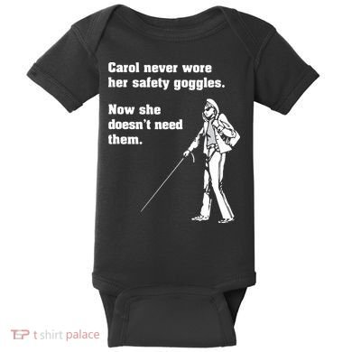 Carol Safety Goggles Funny Science Chemistry Baby Bodysuit
