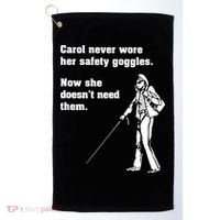 Carol Safety Goggles Funny Science Chemistry Golf Towel thumb 0