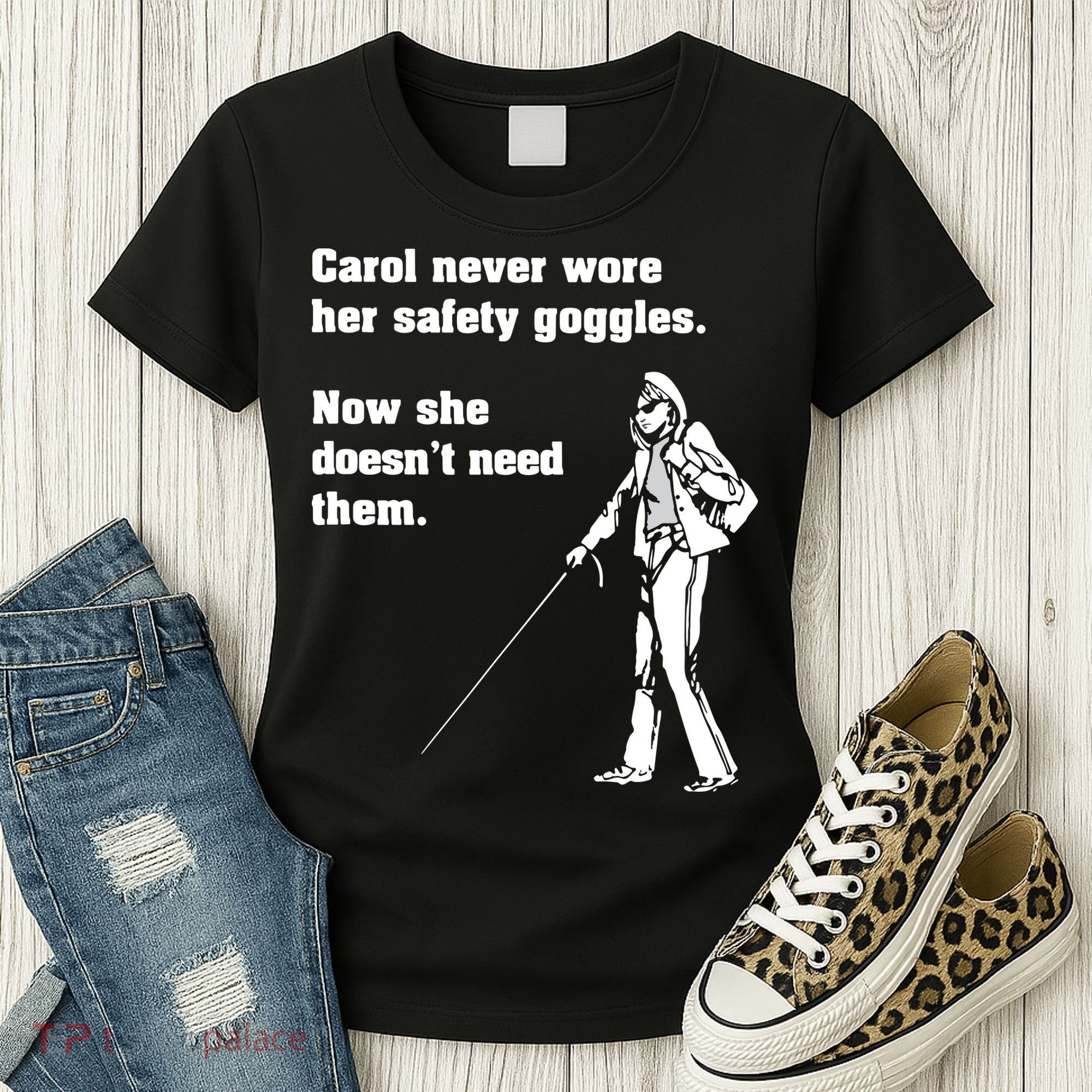 Carol Safety Goggles Funny Science Chemistry Women's T-Shirt