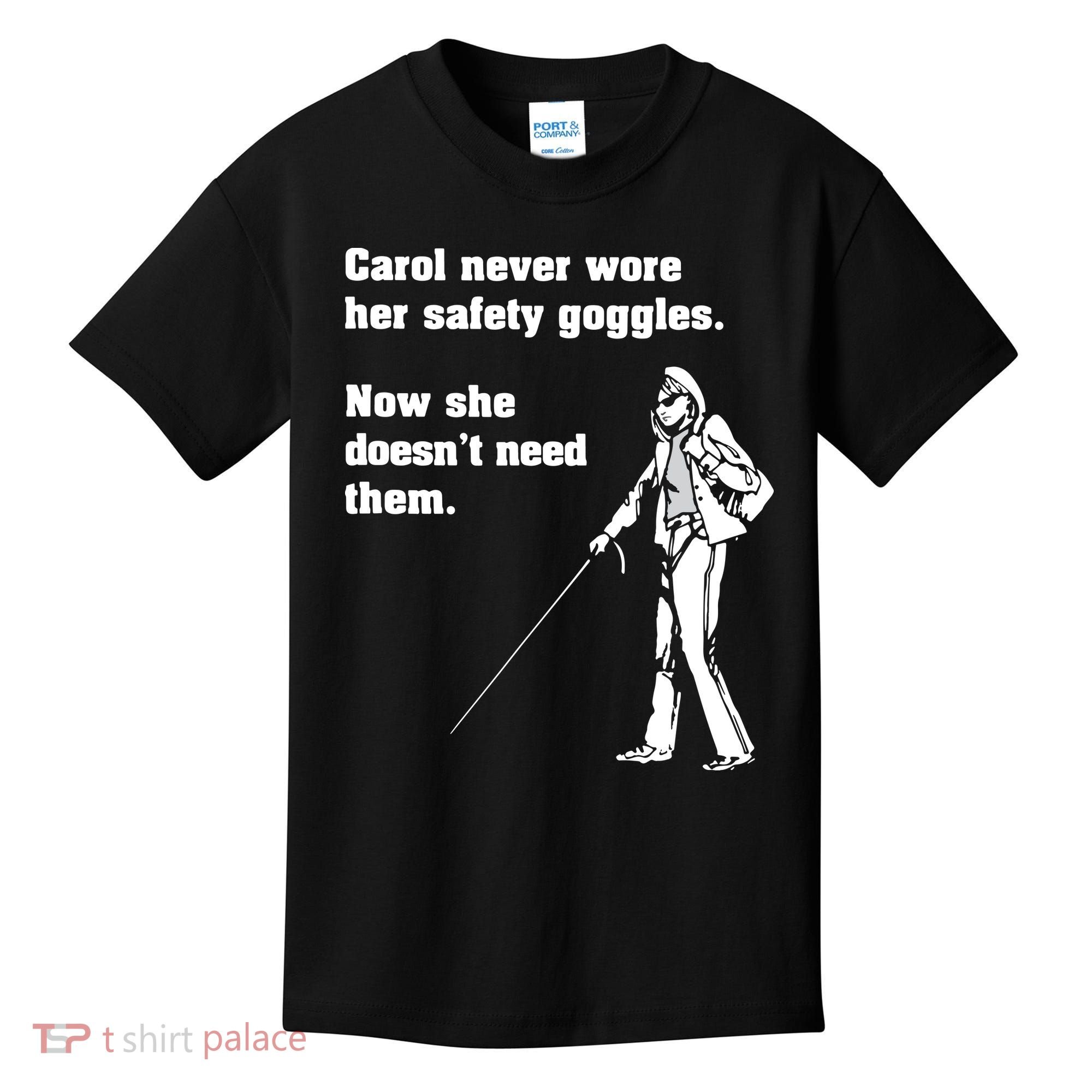 Carol Safety Goggles Funny Science Chemistry Kids T-Shirt