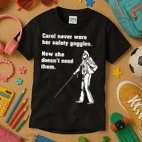 Carol Safety Goggles Funny Science Chemistry Kids T-Shirt thumb 3