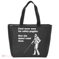 Carol Safety Goggles Funny Science Chemistry Tote Bag thumb 0