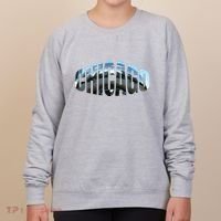 Chicago Skyline Giant Bean City Illinois State Gift Women's Sweatshirt thumb 0