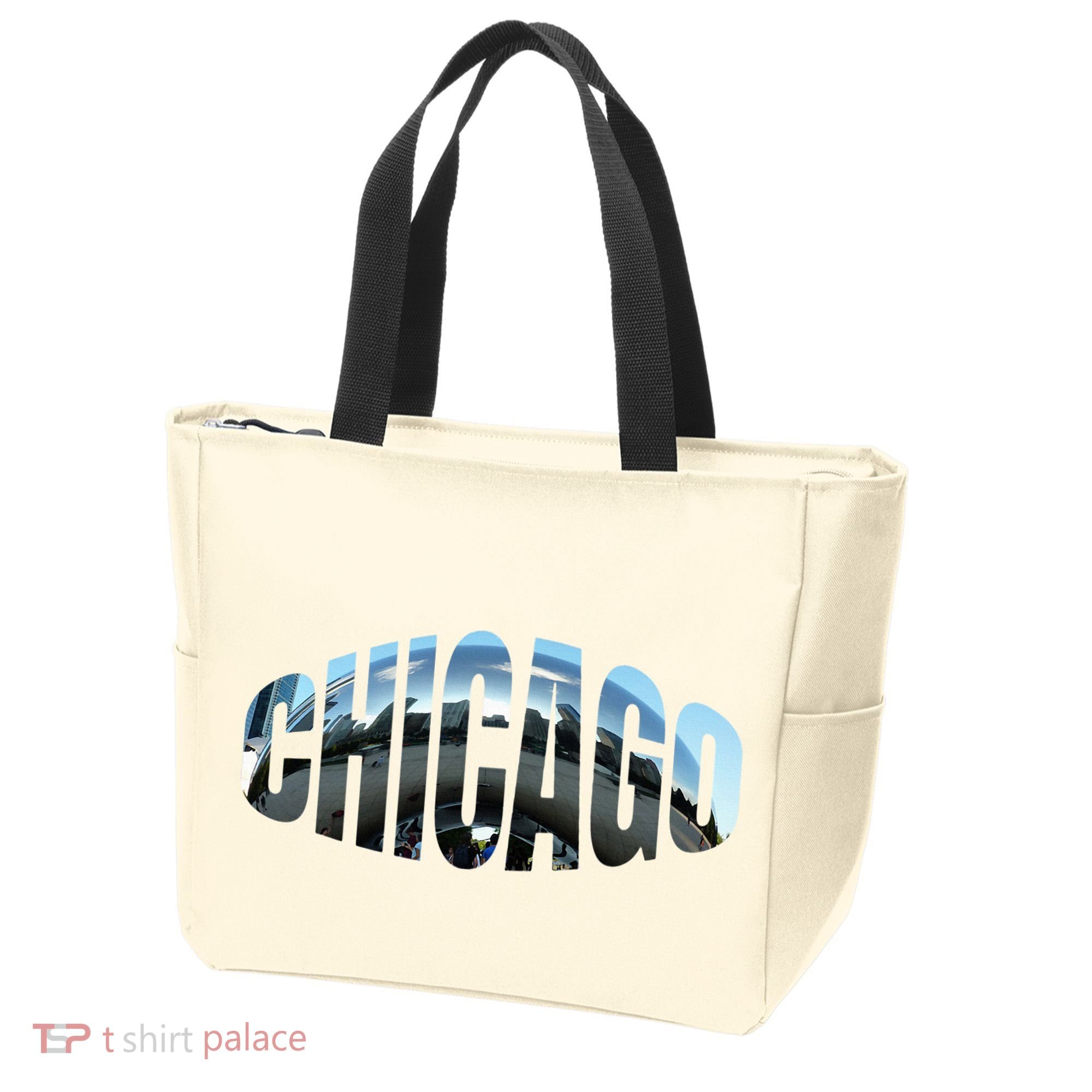 Chicago Skyline Giant Bean City Illinois State Gift Tote Bag