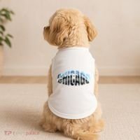 Chicago Skyline Giant Bean City Illinois State Gift Doggie Tank thumb 2