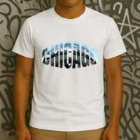 Chicago Skyline Giant Bean City Illinois State Gift T-Shirt thumb 3