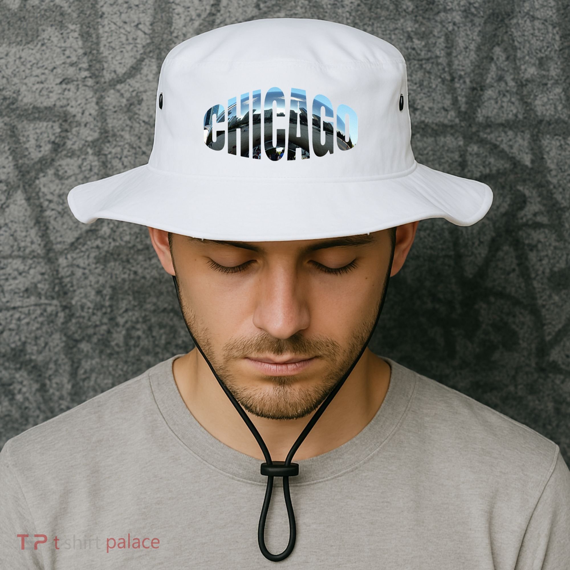 Chicago Skyline Giant Bean City Illinois State Gift Bucket Hat