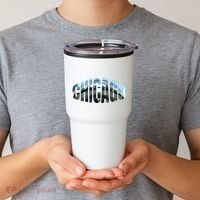 Chicago Skyline Giant Bean City Illinois State Gift Tumbler thumb 2