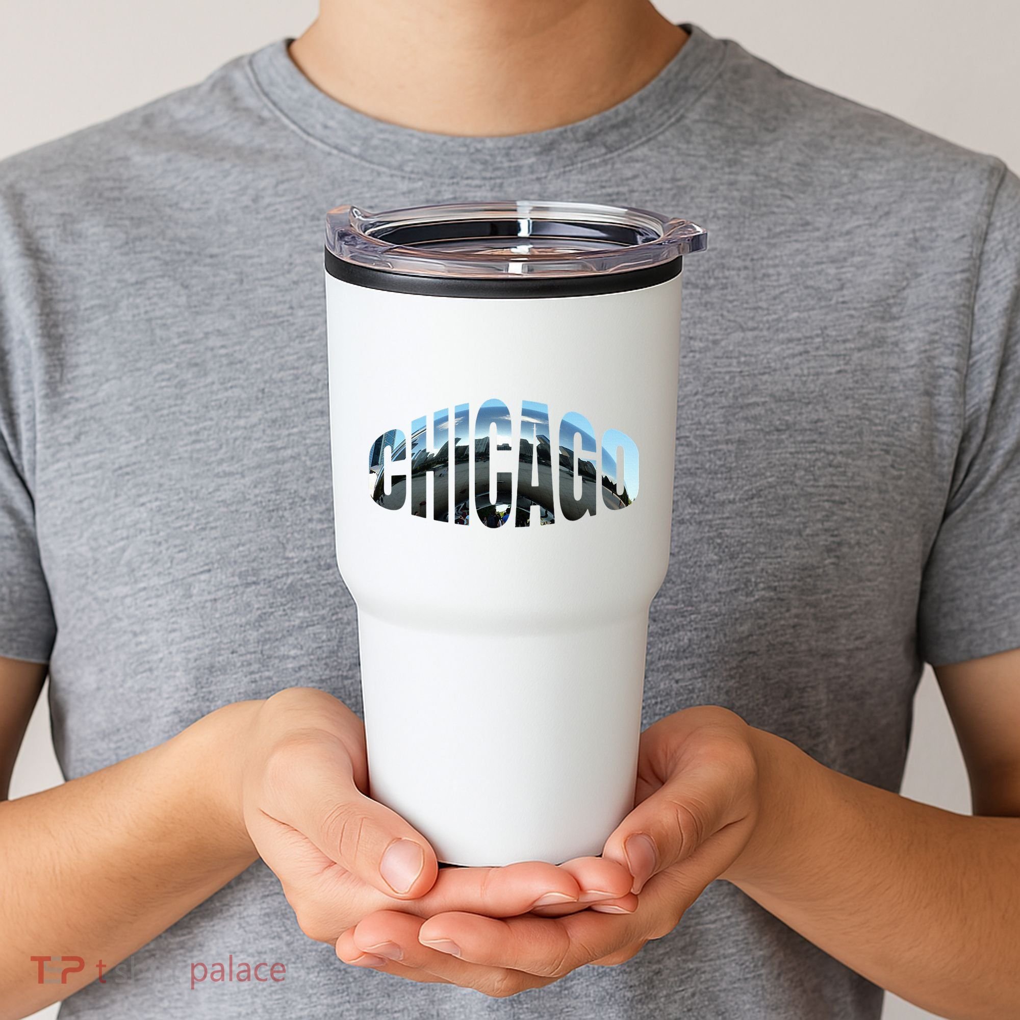 Chicago Skyline Giant Bean City Illinois State Gift Tumbler