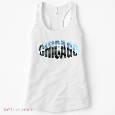 Chicago Skyline Giant Bean City Illinois State Gift Women's Tank Top