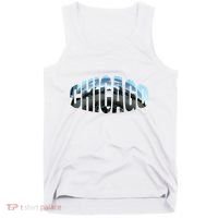 Chicago Skyline Giant Bean City Illinois State Gift Tank Top thumb 0