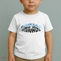 Chicago Skyline Giant Bean City Illinois State Gift Toddler T-Shirt thumb 2