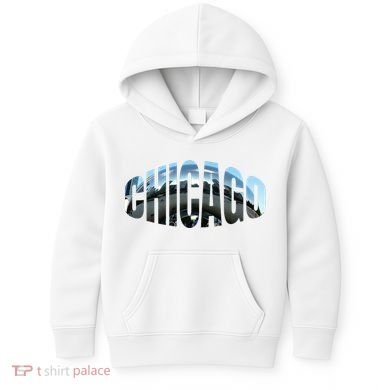 Chicago Skyline Giant Bean City Illinois State Gift Kids Hoodie