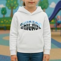 Chicago Skyline Giant Bean City Illinois State Gift Kids Hoodie thumb 3