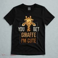 Cute Sarcastic Giraffe Animal Lover You Bet Giraffe IM Cute T-Shirt thumb 5