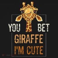 Cute Sarcastic Giraffe Animal Lover You Bet Giraffe IM Cute Coaster thumb 2