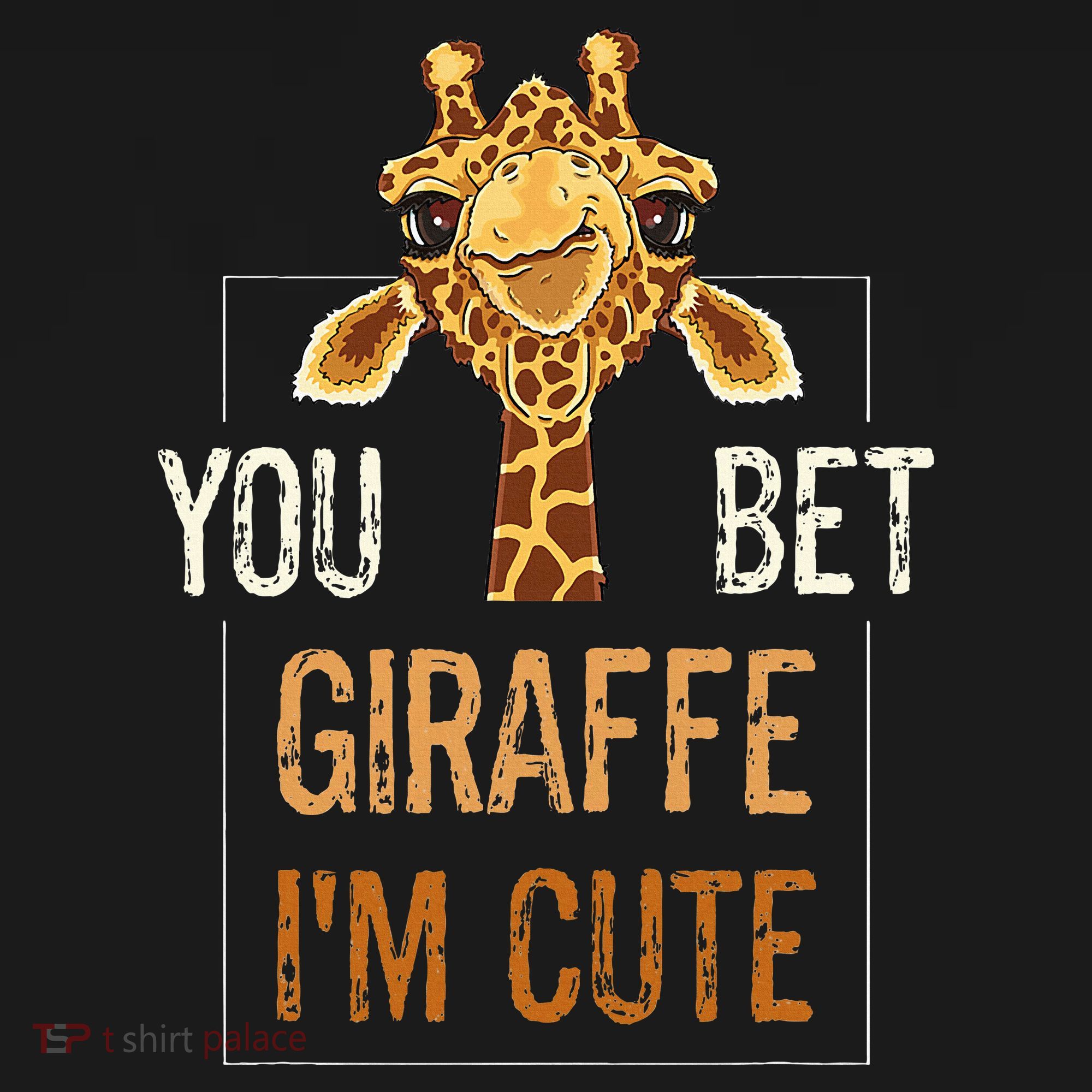 Cute Sarcastic Giraffe Animal Lover You Bet Giraffe IM Cute Visor