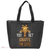Cute Sarcastic Giraffe Animal Lover You Bet Giraffe IM Cute Tote Bag thumb 0