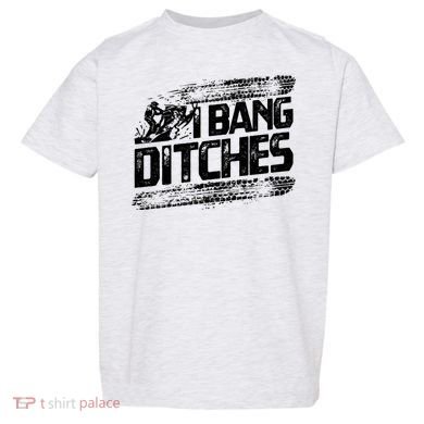 Cool Snowmobile Gift I Bang Ditches Snowmobiling Toddler T-Shirt