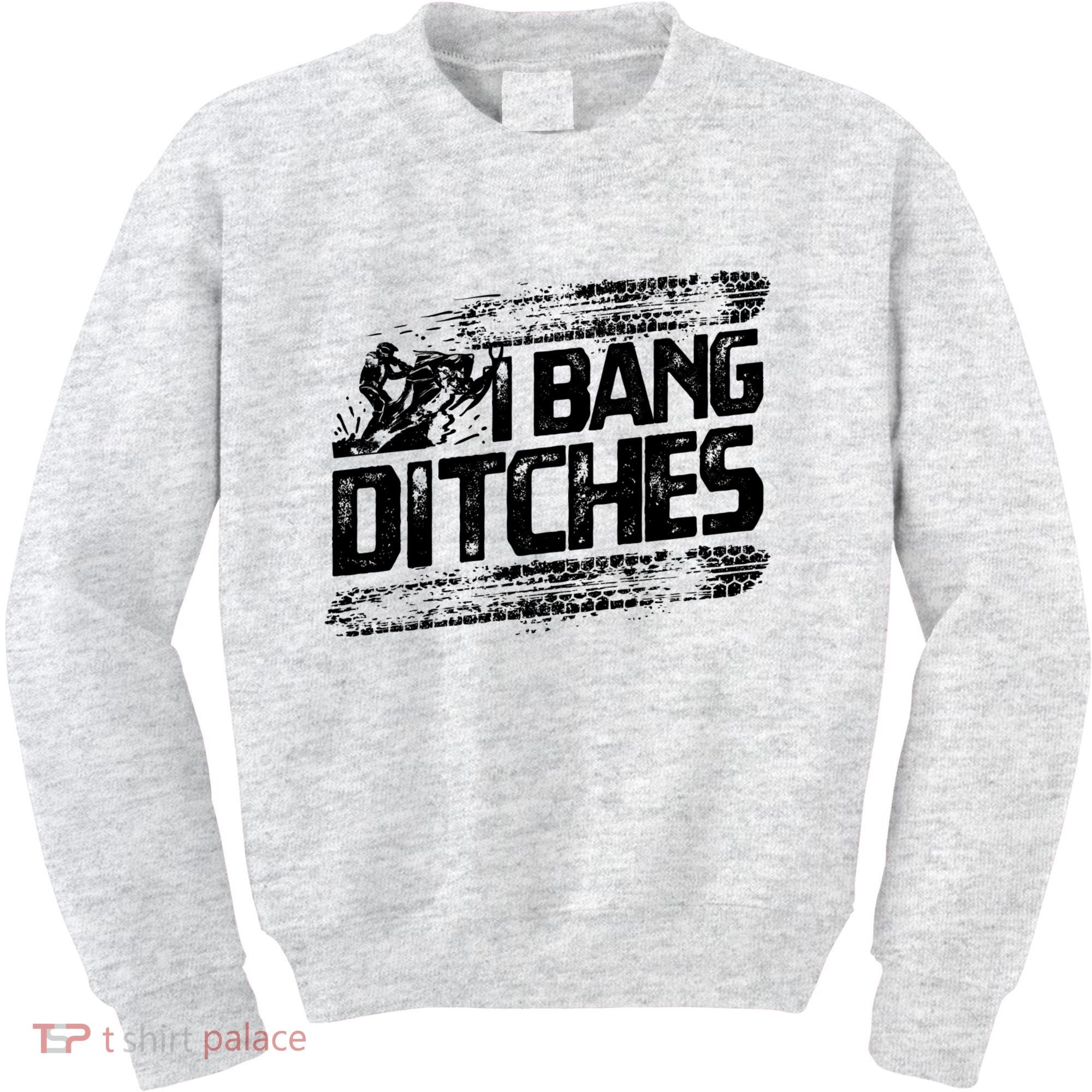 Cool Snowmobile Gift I Bang Ditches Snowmobiling Kids Sweatshirt