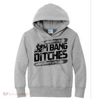 Cool Snowmobile Gift I Bang Ditches Snowmobiling Kids Hoodie thumb 0