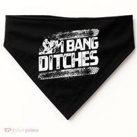 Cool Snowmobile Gift I Bang Ditches Snowmobiling USA-Made Doggie Bandana thumb 0