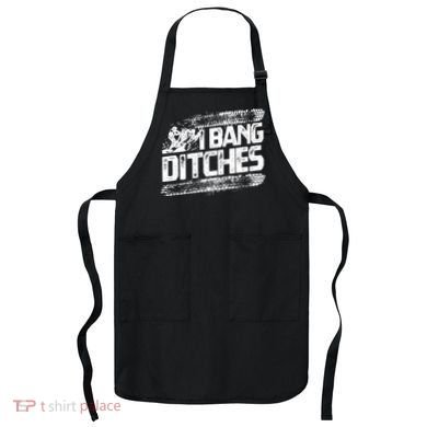 Cool Snowmobile Gift I Bang Ditches Snowmobiling Apron