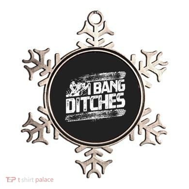 Cool Snowmobile Gift I Bang Ditches Snowmobiling Ornament
