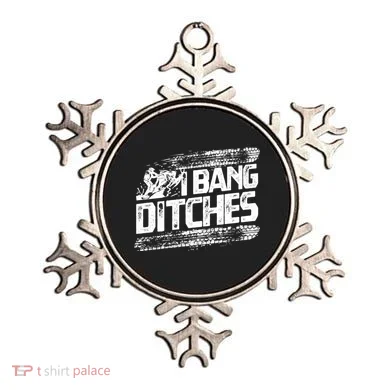 Cool Snowmobile Gift I Bang Ditches Snowmobiling Ornament