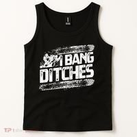 Cool Snowmobile Gift I Bang Ditches Snowmobiling Tank Top thumb 2