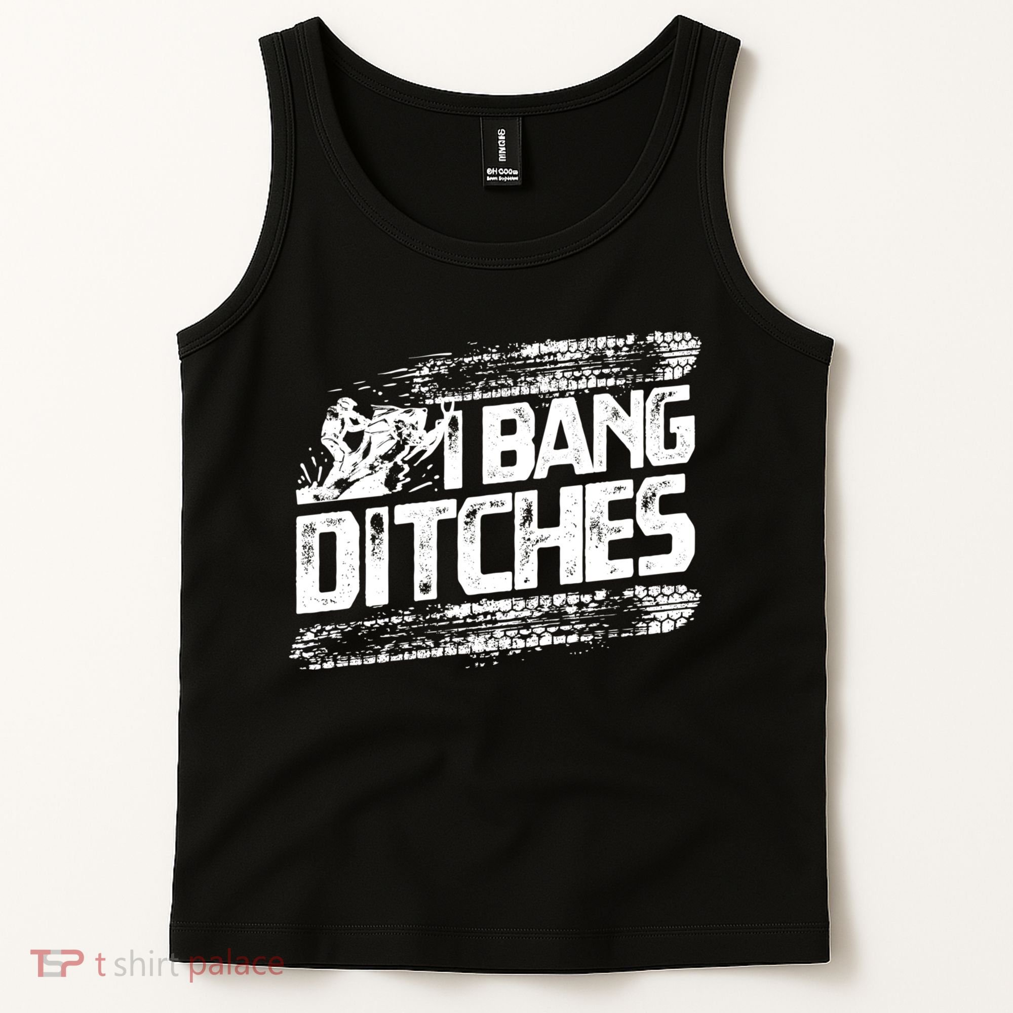 Cool Snowmobile Gift I Bang Ditches Snowmobiling Tank Top