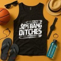 Cool Snowmobile Gift I Bang Ditches Snowmobiling Tank Top thumb 4
