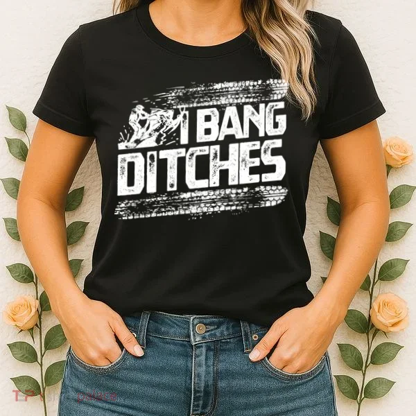 Cool Snowmobile Gift I Bang Ditches Snowmobiling Women's T-Shirt
