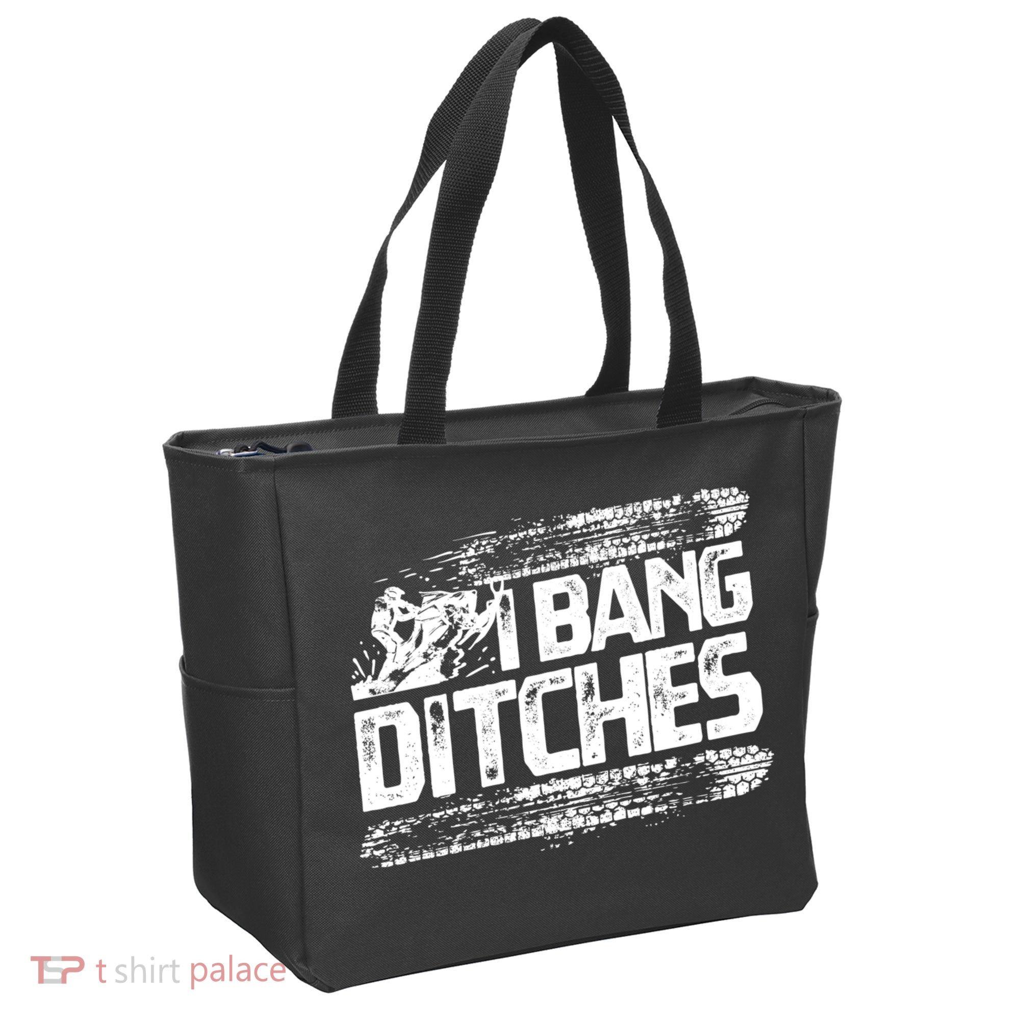 Cool Snowmobile Gift I Bang Ditches Snowmobiling Tote Bag