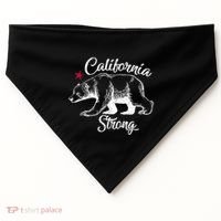 California Strong Grizzly Bear USA-Made Doggie Bandana thumb 0